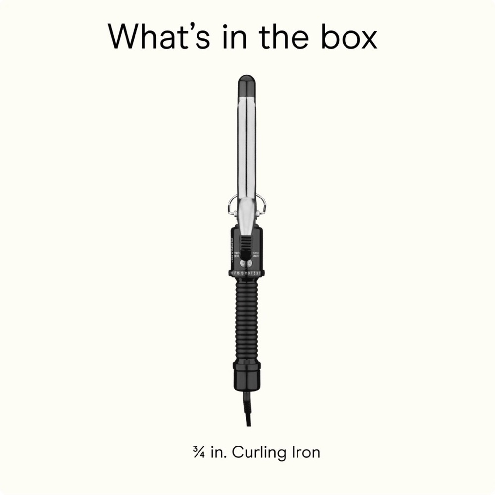 NEW Conair Instant Heat 3/4 inch Curling Iron IN UNOPENED BOX Gentle Easy To Use
